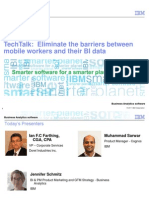Techtalk: Eliminate The Barriers Between Mobile Workers and Their Bi Data