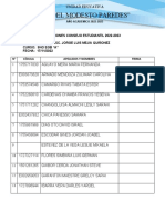 Formato Listas de Estudiantes Elecciones de Consejo Estudiantil