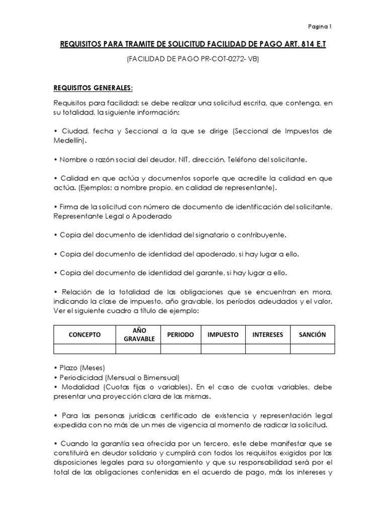 requisitos-para-solicitud-de-facilidad-de-pago-art-814-et-pr-cot-0272