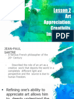 Arts Appreciation " Creativity, Imagination and Expression