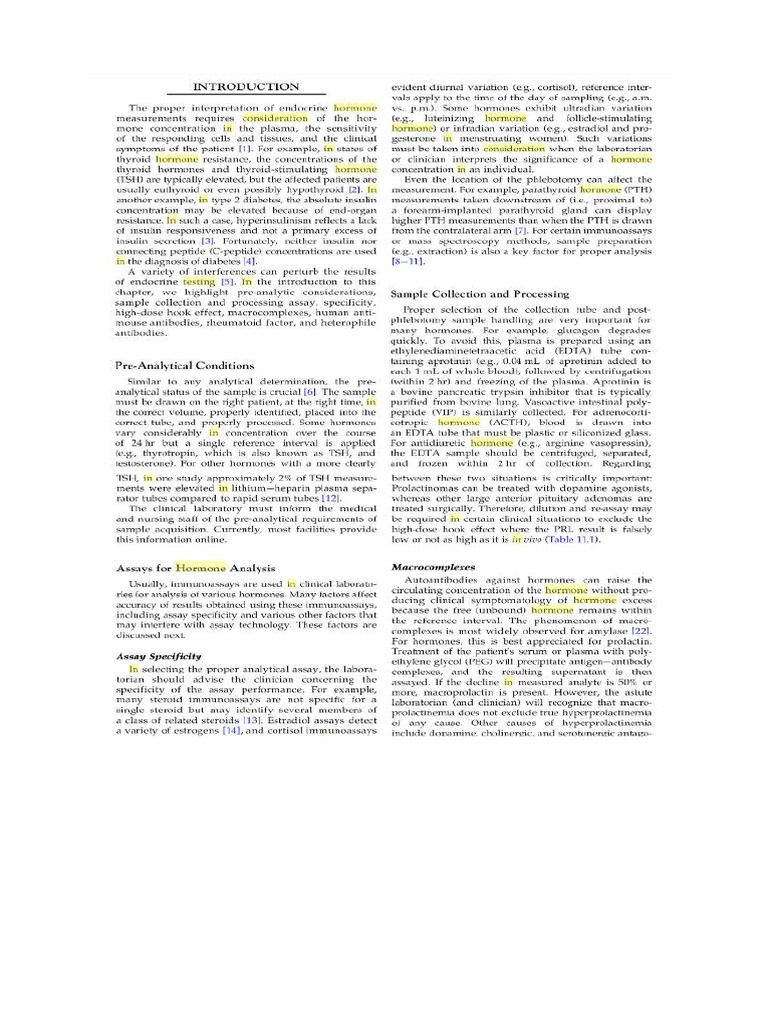 hORMONE aSSAY PDF