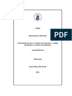 Comunicação de risco e cobertura de desastres