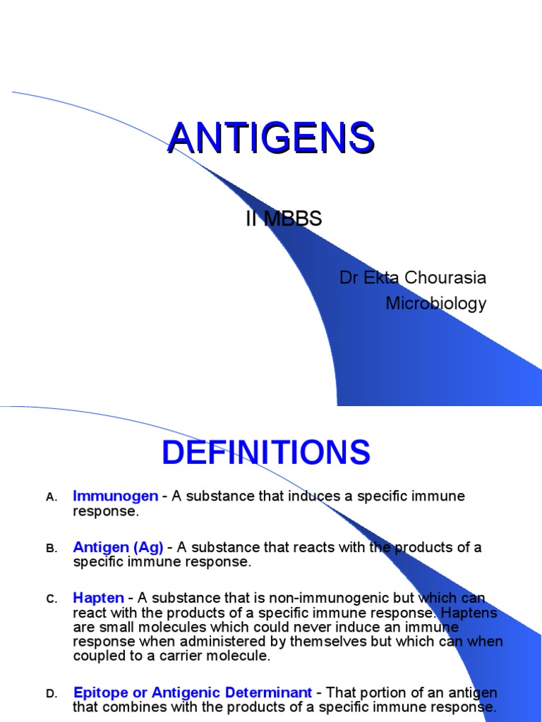 Antigen PDF Antigen Immune System