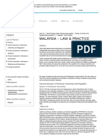 Malaysia - Law & Practice