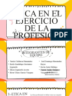 Etica en El Ejercicio de La Profesion