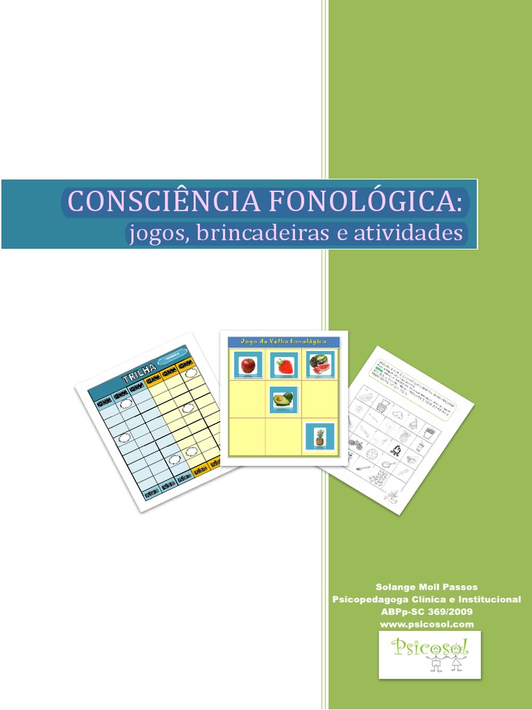Jogos e Atividades de Consciência Fonológica | PDF | Alfabetização ...