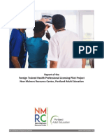 NMRC PAE Foreign Trained Health Professional Licensing Pilot Project Report Final 10 30 2020