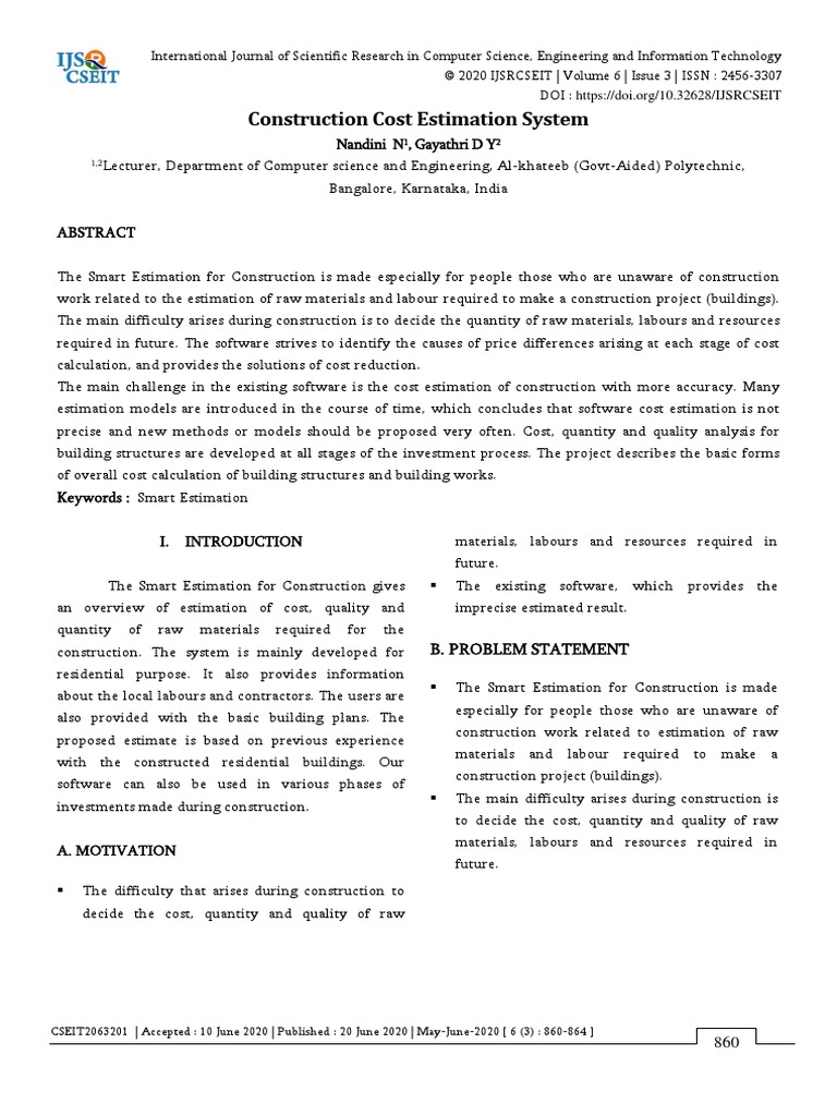 CONSTRUCTION COST ESTIMATION PDF FREE DOWNLOAD visual data 7