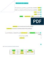 Mnemonics for Anatomy 2 الاول علق لهيك كملت هون (AutoRecovered) (AutoRecovered)