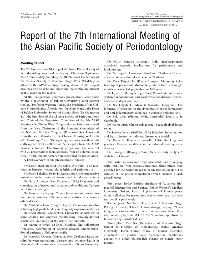 Report of the 7th international meeting of the asian pacific society of