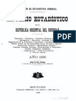 Anuario Estadistico 1886 Uruguay 1887