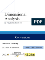 2 Dimensional Analysis 1