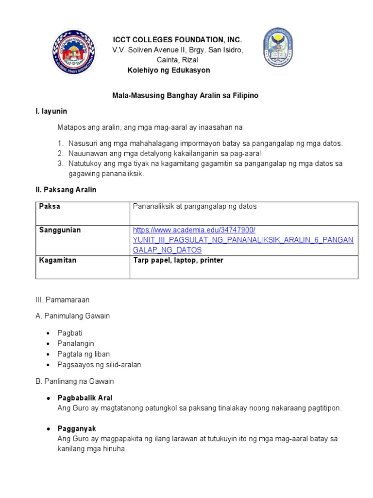 Lesson Plan 17 | PDF