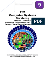 TLE-TVL - ICT (CSS) 9 - Q1 - CLAS6 - Accessing Information and Producing Output-Data Using Computer System - RHEA ROMERO