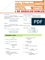 Ejercicios de Ángulos Dobles para Cuarto Grado de Secundaria