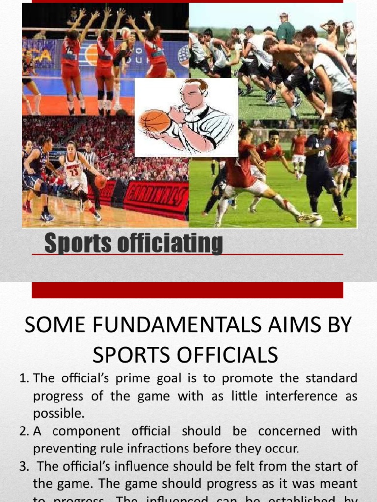 Essentials of Sports Officiating Skills | PDF