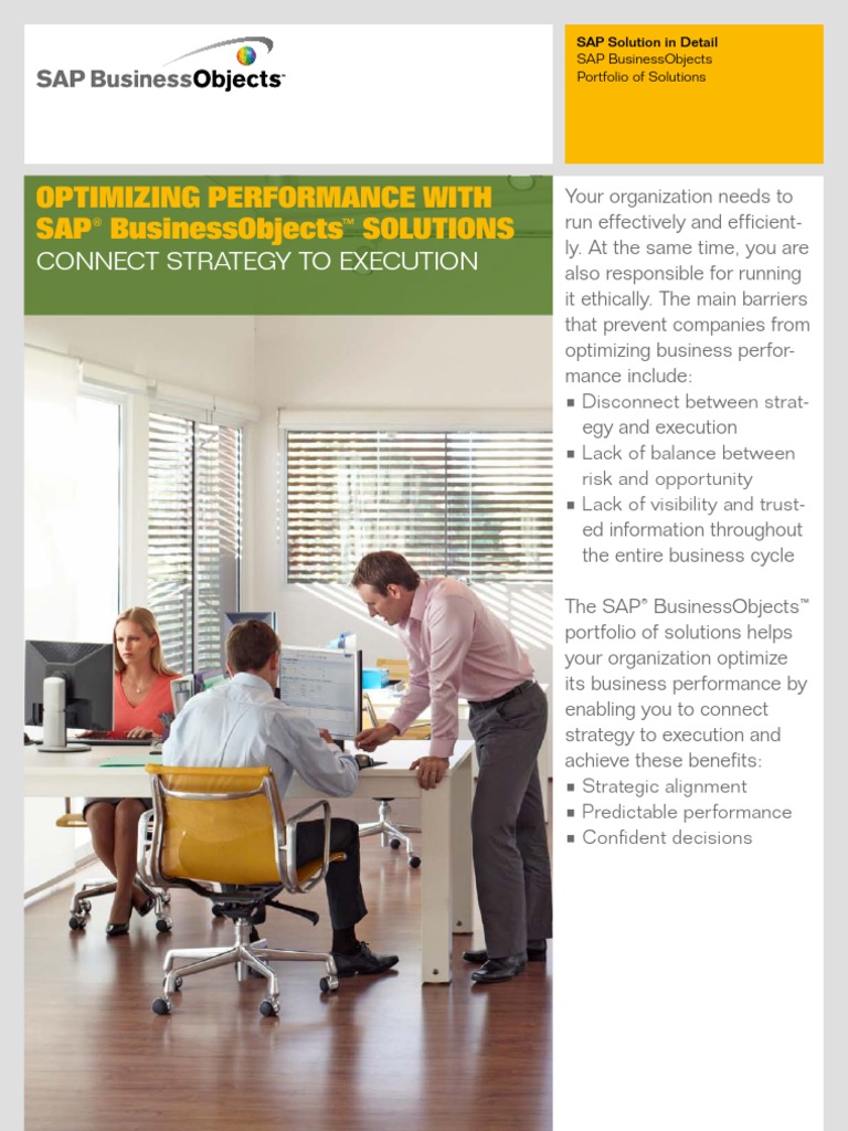 Optimizing Performance With SAP Business Objects Solutions | PDF ...