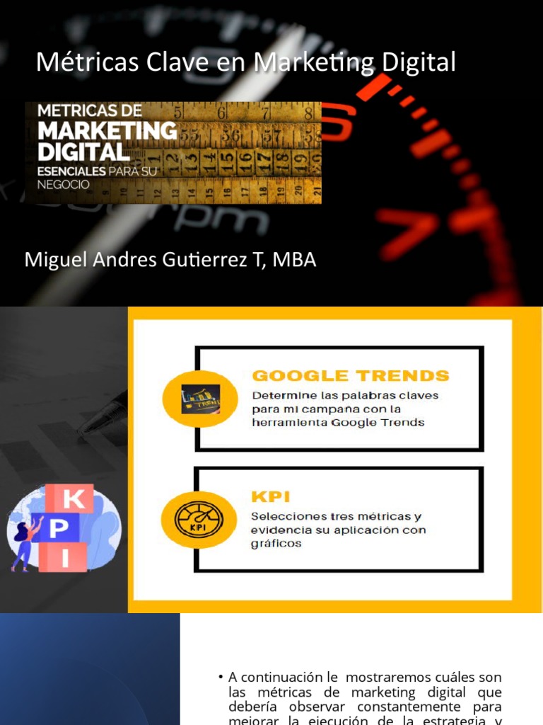 Métricas Clave en Marketing Digital | PDF | Marketing | Publicidad digital
