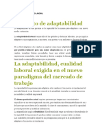 Guia de Estudio 1 Articulo LA ADAPTABILIDAD LABORAL