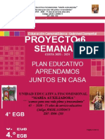 PROYECTO 6 SEMANA 4 4 To GRADO - CUARTO B