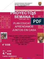 PROYECTO 5 SEMANA 2 4to Grado