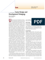 Practical Game Design and Development Pedagogy: Education