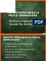 4 Funciones Empresariales y Proceso Administrativo