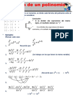 División de polinomios entre monomios