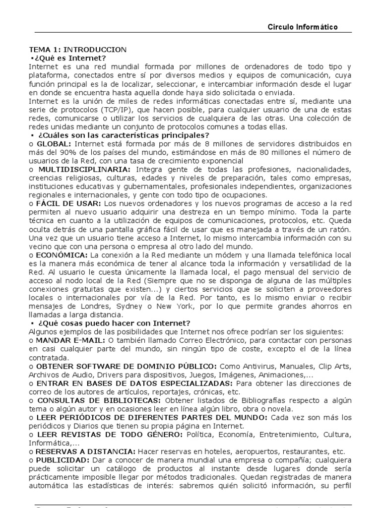 Manual Internet | PDF | Red mundial | Internet y web