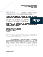 Sentenciado Vicente Vargas Ponce Presuncion de Inocencia