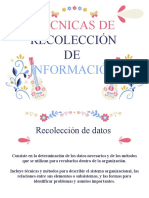 Técnicas de recolección de información para diagnóstico organizacional