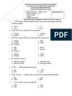 Kelas 5 Soal PAS Ganjil Bahasa Arab