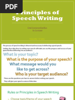 Principles-of-Speech-Writing ORAL COMMUNICATION