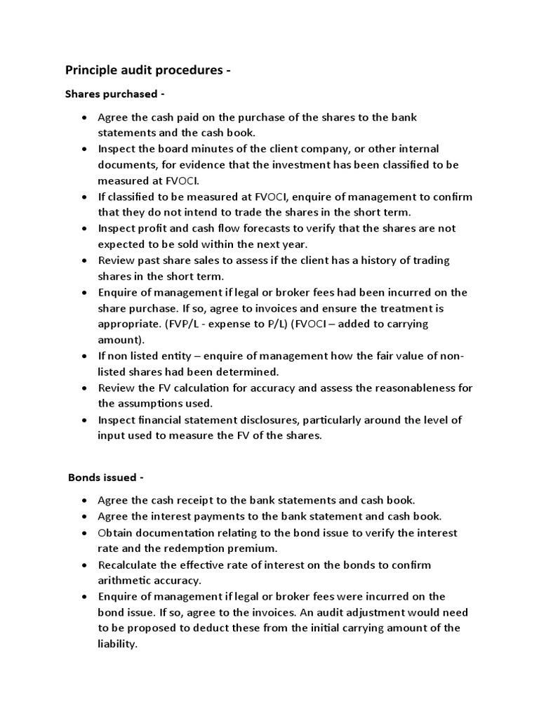 Aaa Audit Procedures Pdf