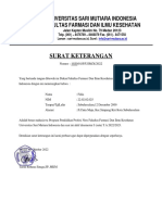 USM Fakultas Farmasi Surat Keterangan Mahasiswa