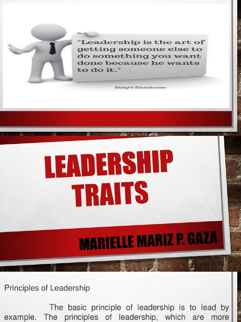 Leadership Traits PDF