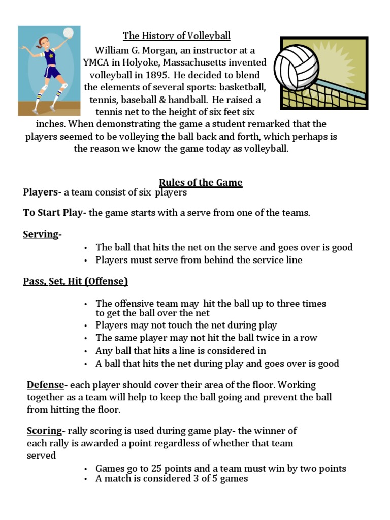 Volleyball Study Guide PDF