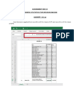 Business Statistics Assignment