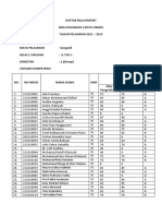 DAFTAR NILAI RAPORT X IPS 1 GENAP 2022