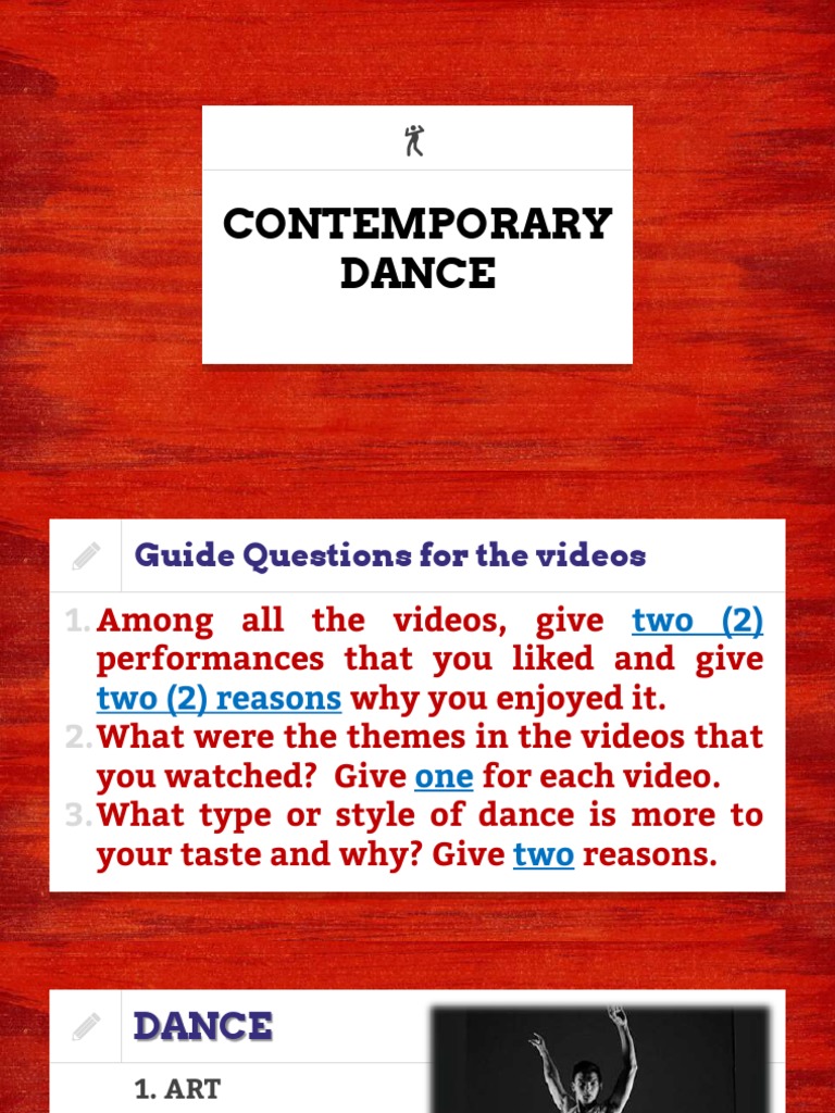 Contemporary Dance Pdf Dances Ballroom Dance