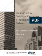 Gestión de La Valoración para El Finanaciamiento Urbano