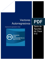 Apuntes de Clase IFE N°2 Vectores Autorregresivos. Rafael  Bustamante