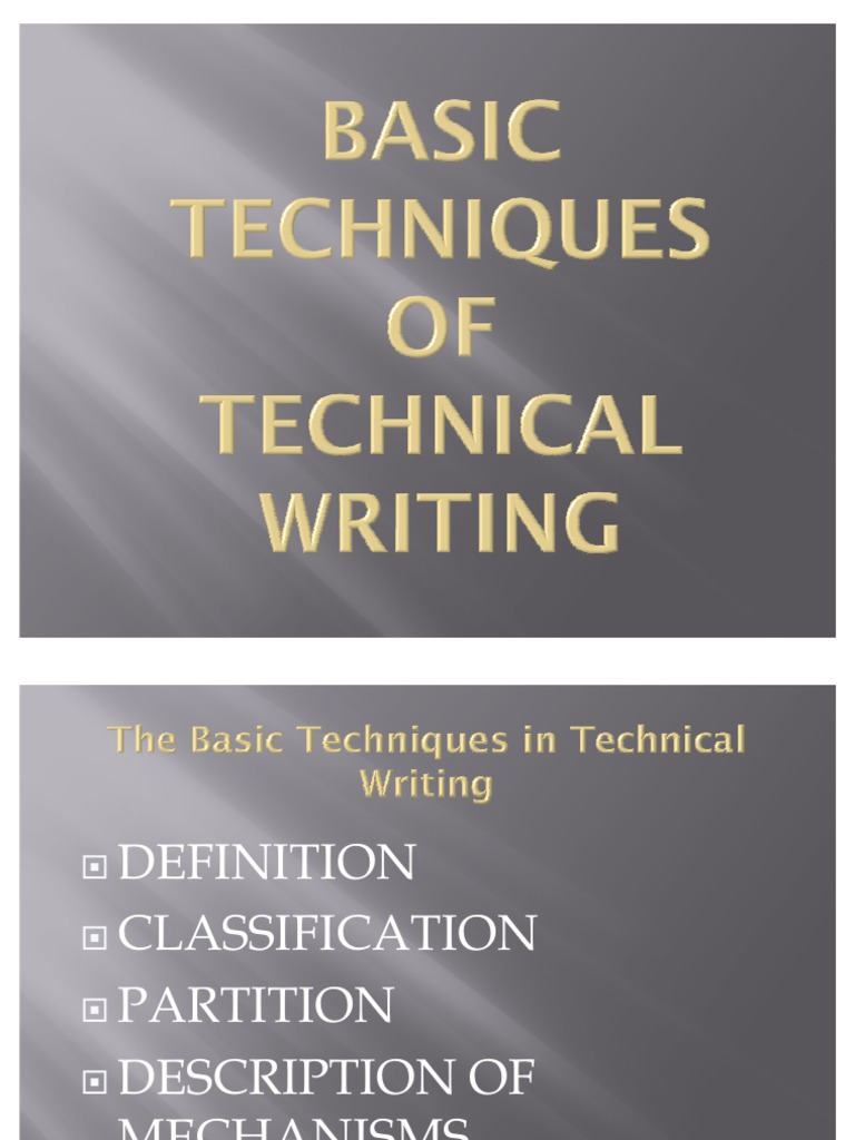 Partitioning in Technical Writing | PDF | Analogy | Definition