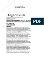 Forum Diagnosticum: Penanda Inflamasi, Stres Oksidatif Dan Disfungsi Endotel Pada Sindroma Metabolik