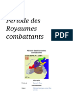 Période Des Royaumes Combattants - Wikipédia