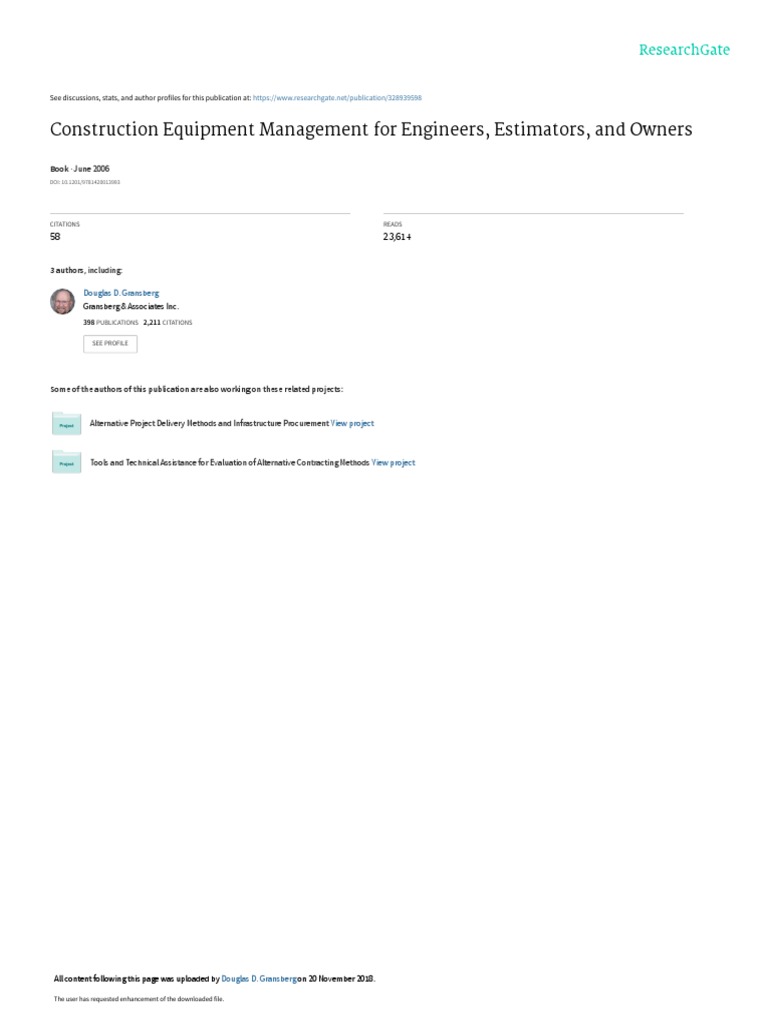 Construction Equipment Management Guide | PDF
