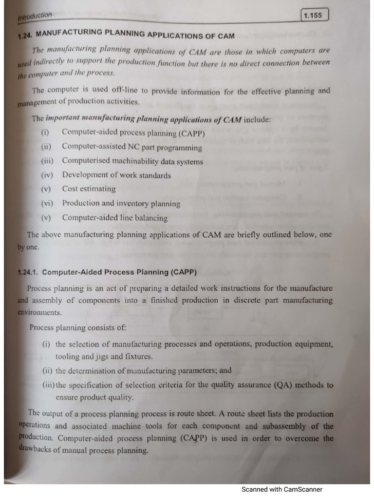 Manufacturing Planning Activities | PDF