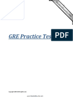 GRE Practice Test