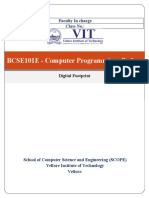 BCSE101E - Lab Record Template - 1