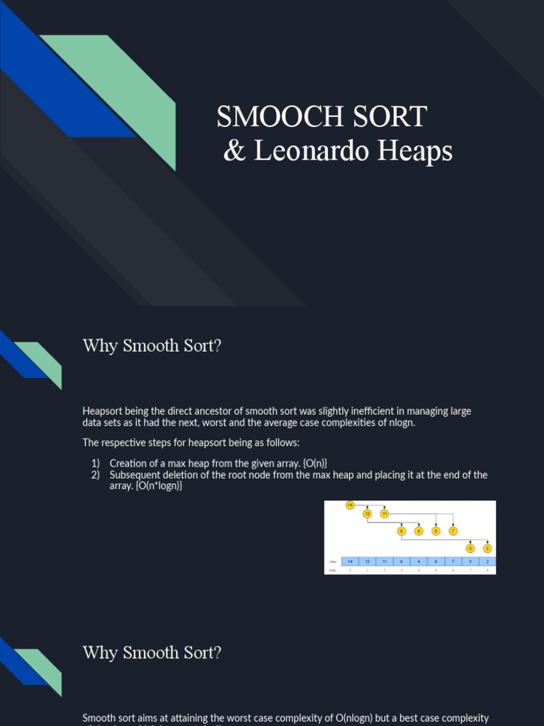 Smooth Sort and Leonardo Heaps Explained | PDF | Algorithms And Data ...